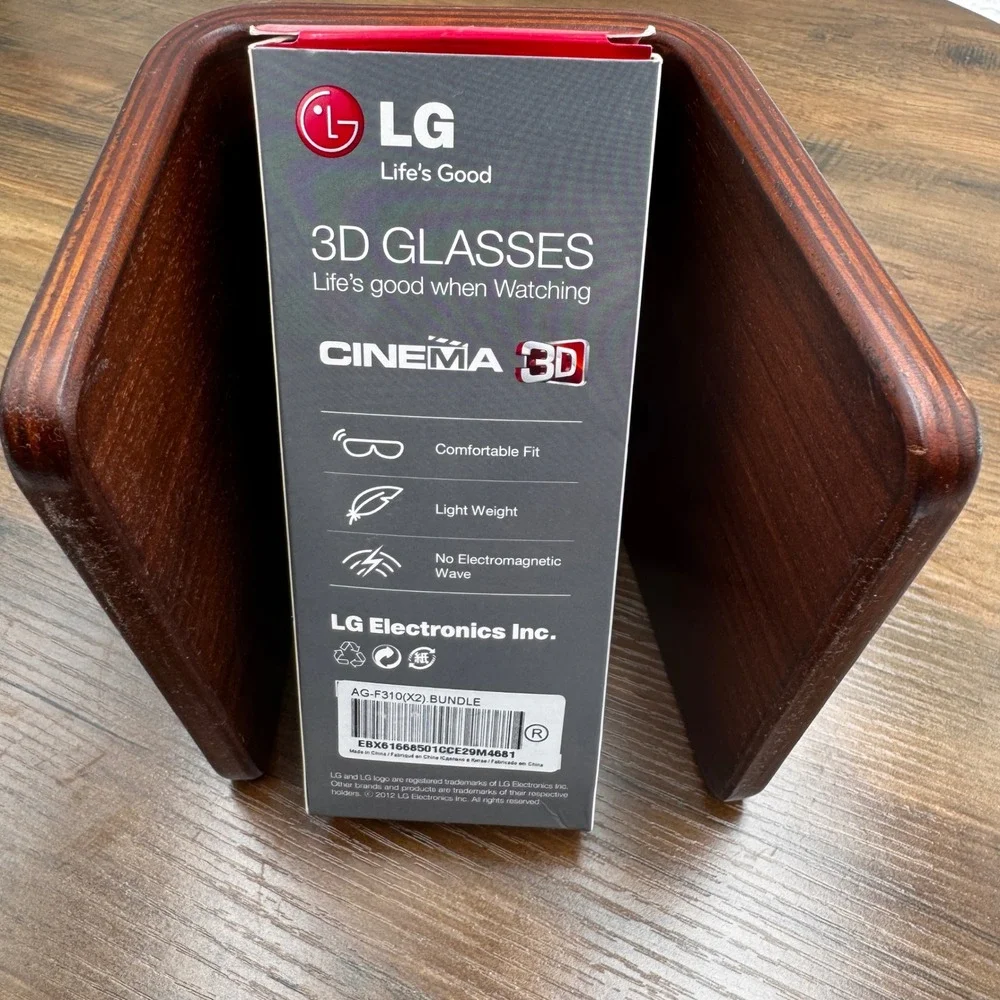 ⁠LG Cinema 3D Glasses AG-F310 2 Pack New In Box Passive 3D TV Glasses⁠